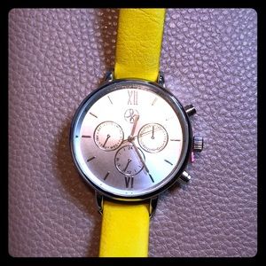 Yellow womans watch